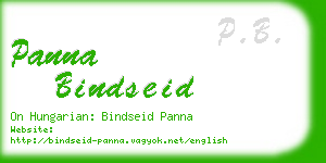 panna bindseid business card
